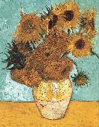 Vincent Van Gogh Vase with Twelve Sunflowers Spain oil painting artist